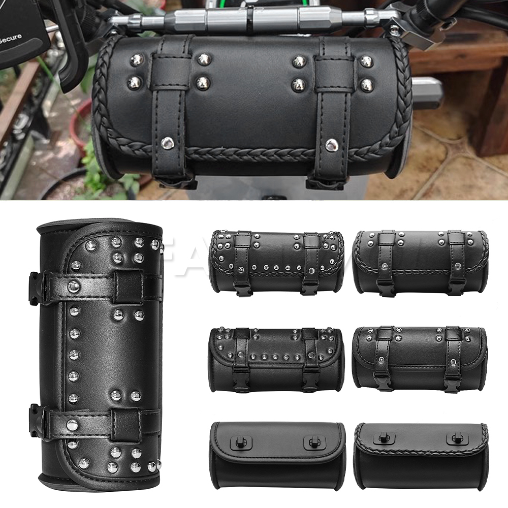 Motorcycle Gear Vintage - Motorcycle Fork PU Leather Travel Pouch