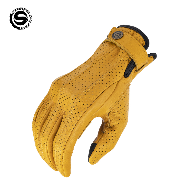 Motorcycle Gear Yellow - Star Field Knight Yellow Motorcycle Gloves
