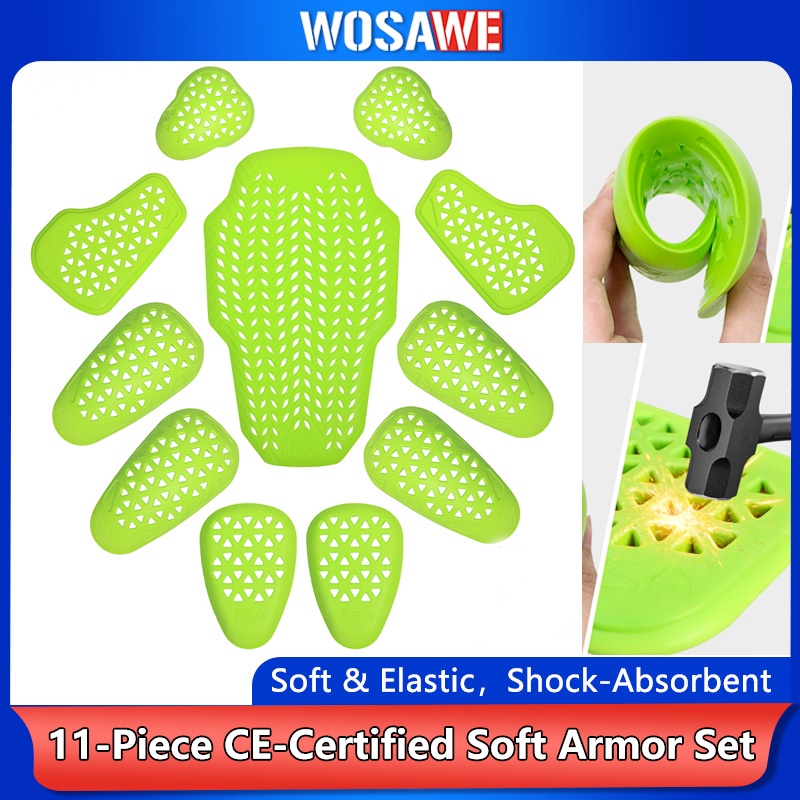 Motorcycle Gear Levels - WOSAWE Motorcycle Armor Insert Soft Pads