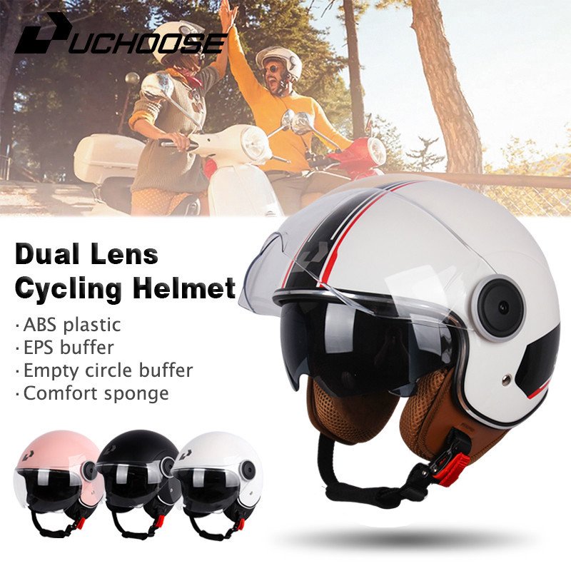 UCHOOSE 3/4 Open Face Motorcyc – обзор и цена Motorcycle Gear Vintage