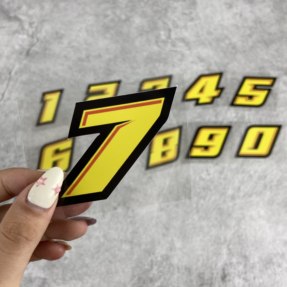 1PC 0123456789 Yellow Number M – обзор и цена Motorcycle Gear Yellow
