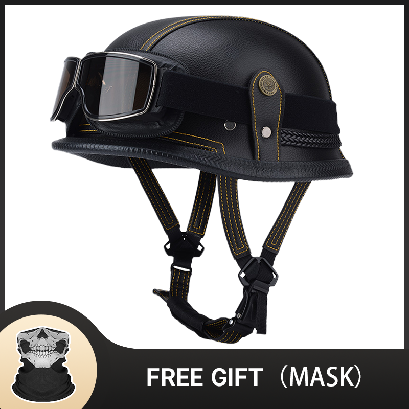 German Half Vintage Helmet Cla – обзор и цена Motorcycle Gear Vintage
