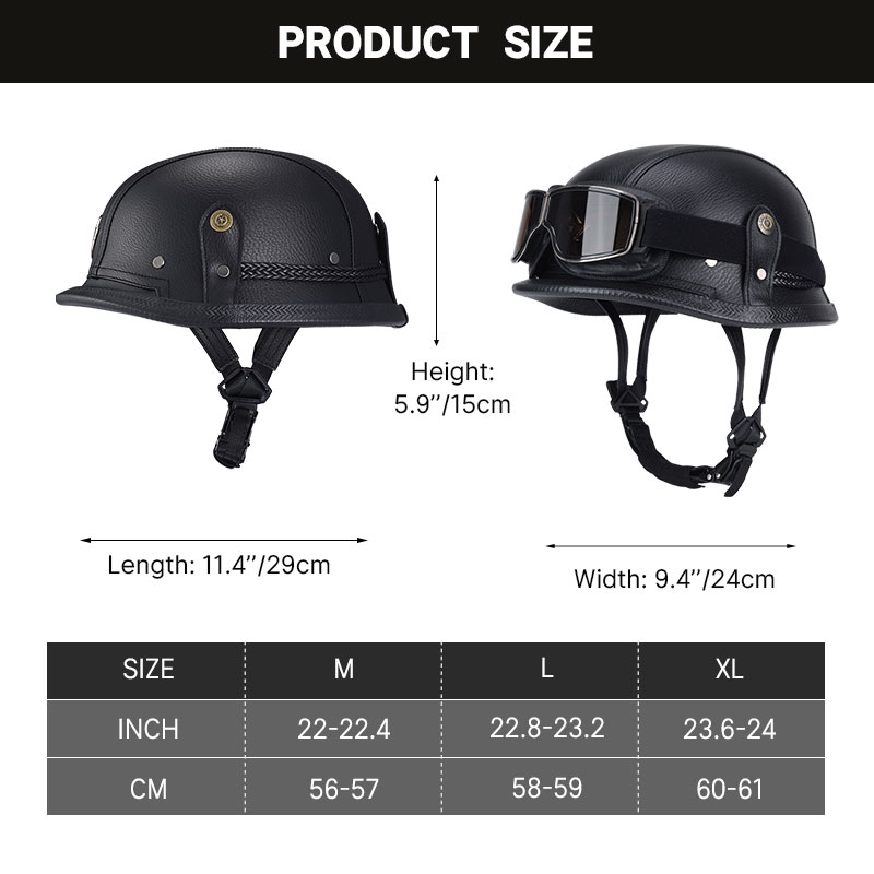 German Half Vintage Helmet Cla – обзор и цена Motorcycle Gear Vintage