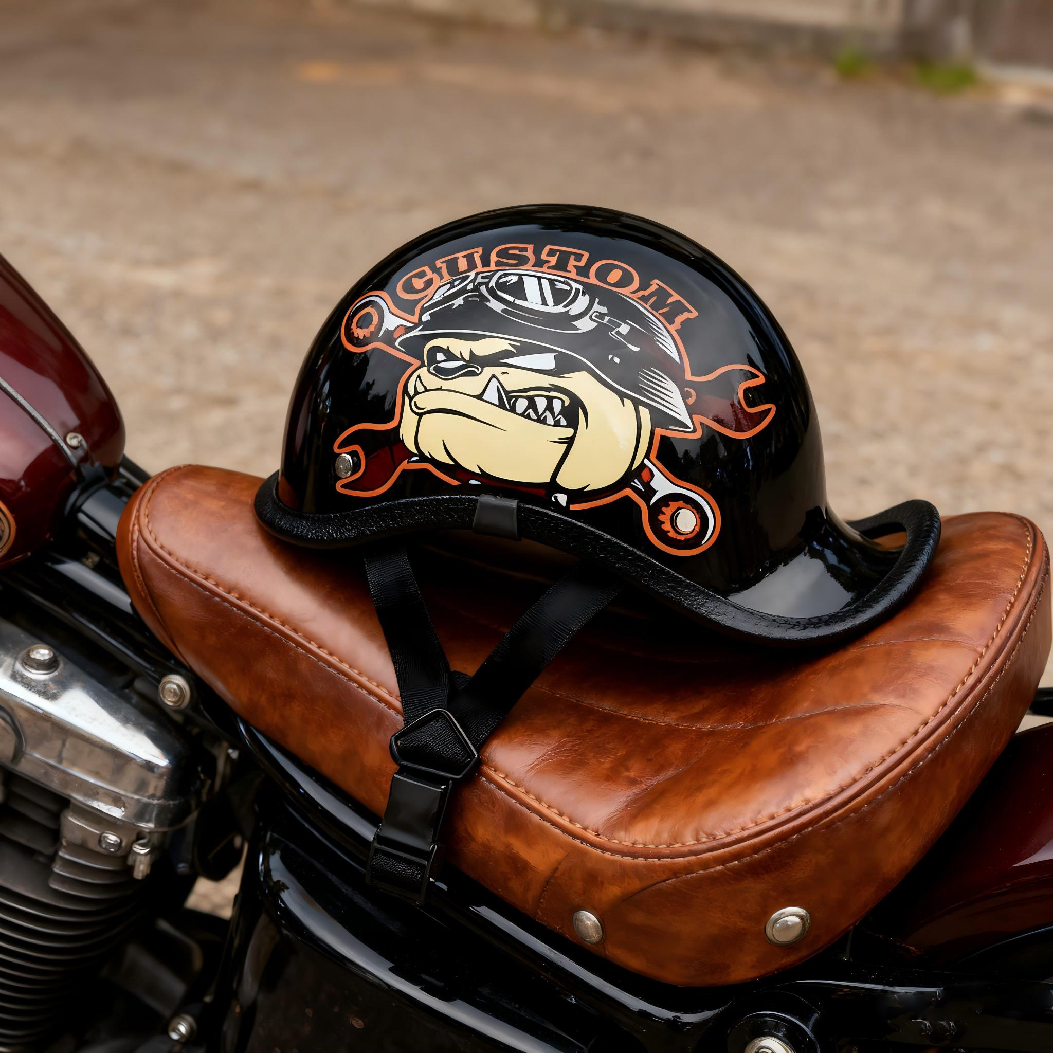 Retro Street Motorcycle Helmet – обзор и цена Motorcycle Gear Vintage