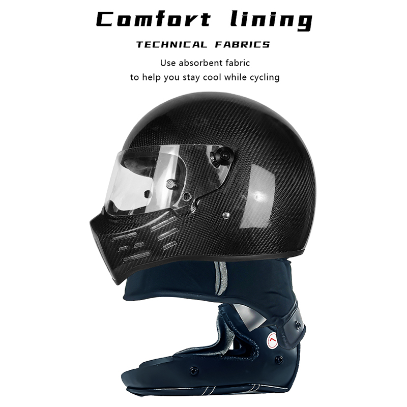 Lightweight retro Carbon fiber – обзор и цена Helmet Full Face