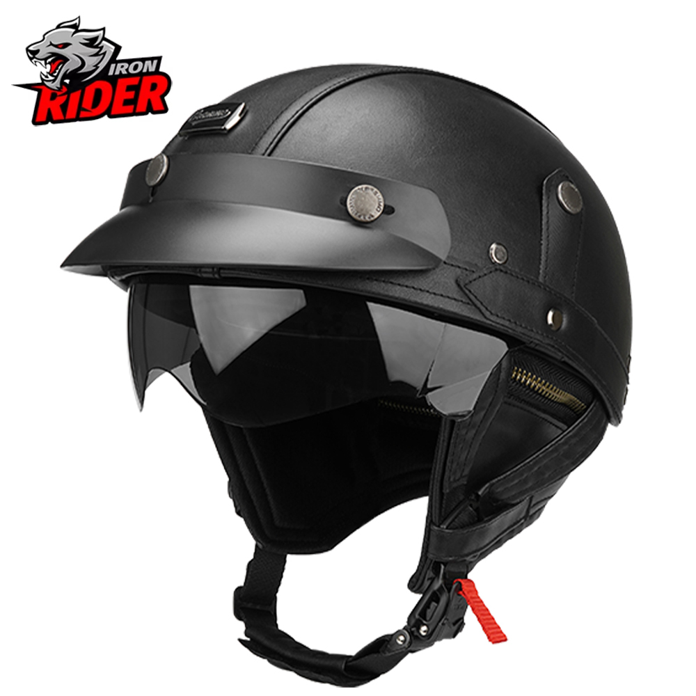 Black Motorcycle Half Helmet G – обзор и цена Motorcycle Gear Vintage