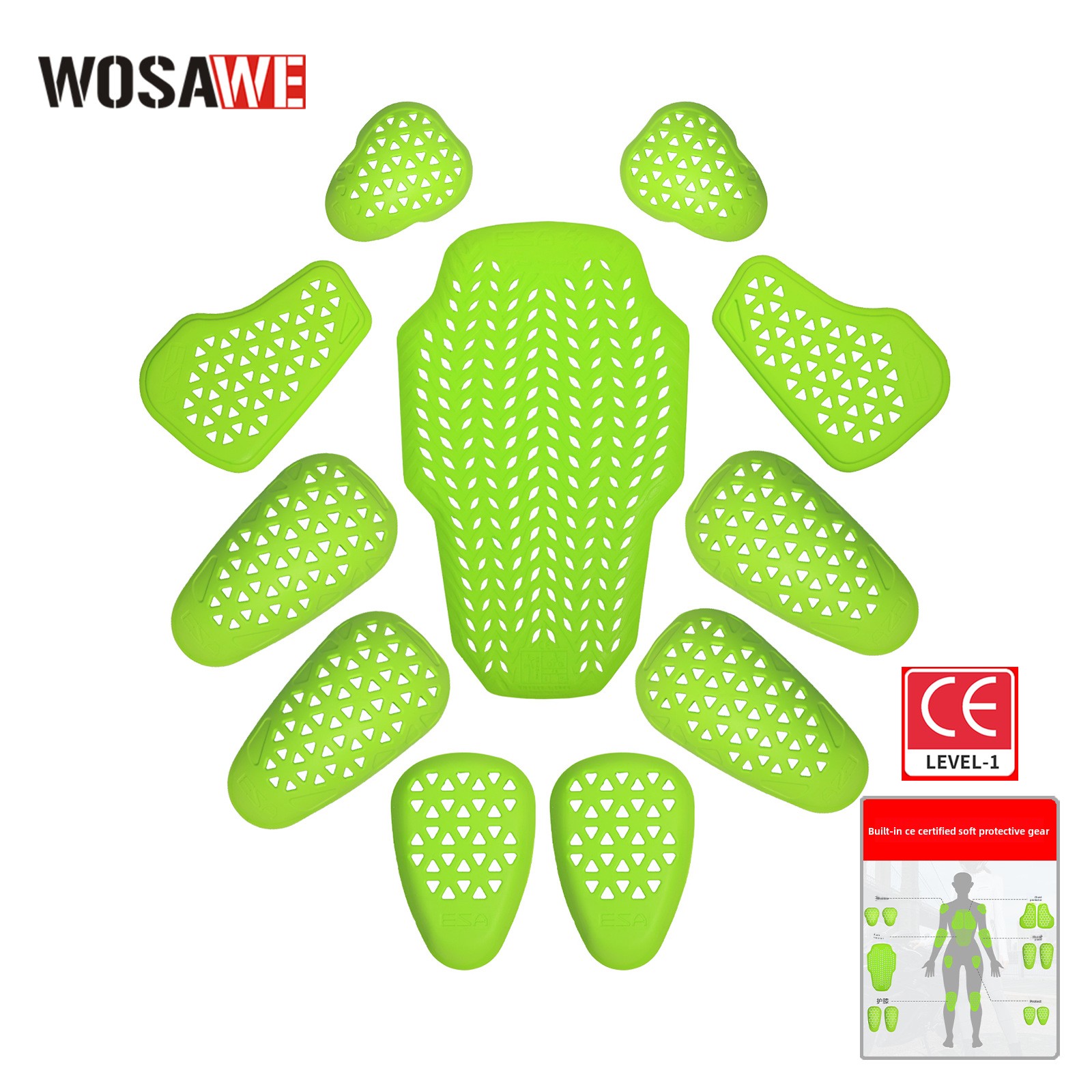 WOSAWE Motorcycle Armor Insert – обзор и цена Motorcycle Gear Levels